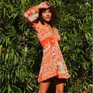 Free People Mixin It Up Mini Dress